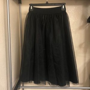 Black tulle skirt